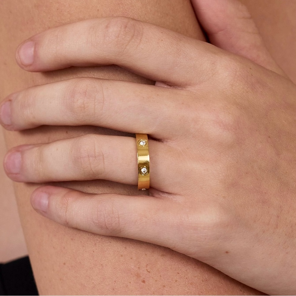 Adornia Amore Chunky Band Ring - Picture 3 of 5